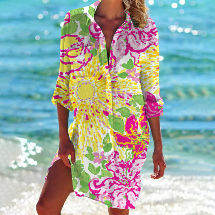 Lanny | Summer Splash Hemdblusenkleid