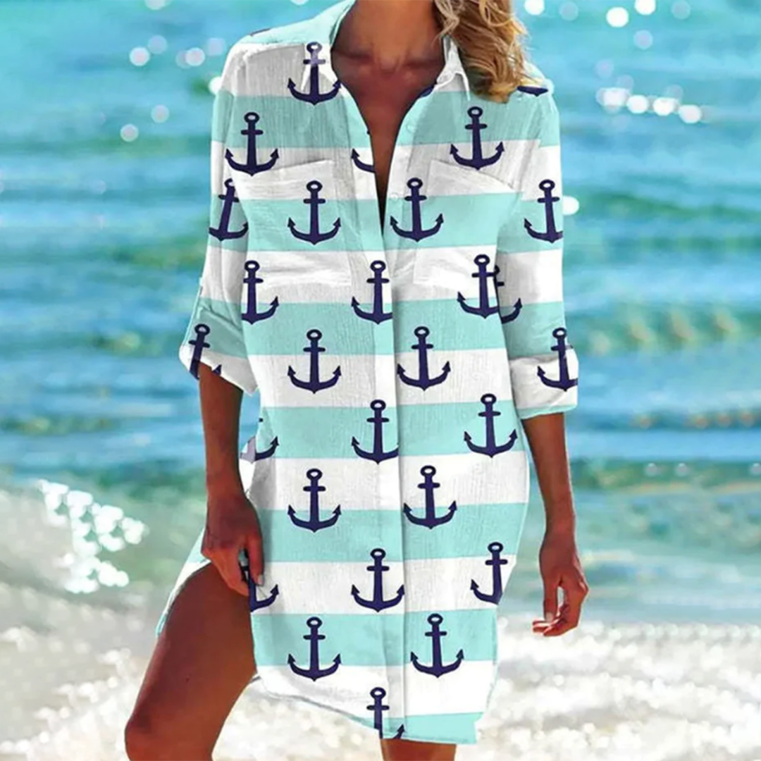 Lanny | Summer Splash Hemdblusenkleid