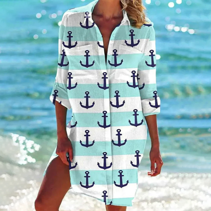 Lanny | Summer Splash Hemdblusenkleid
