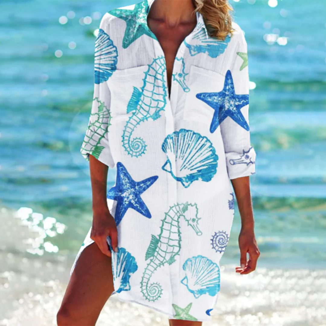 Lanny | Summer Splash Hemdblusenkleid