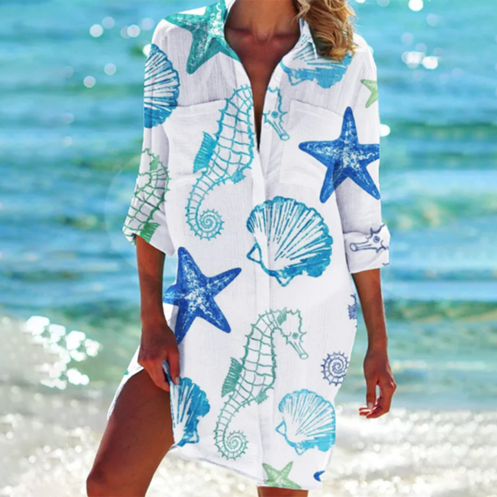 Lanny | Summer Splash Hemdblusenkleid