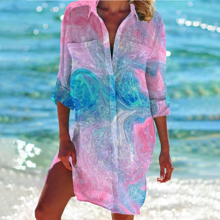 Lanny | Summer Splash Hemdblusenkleid