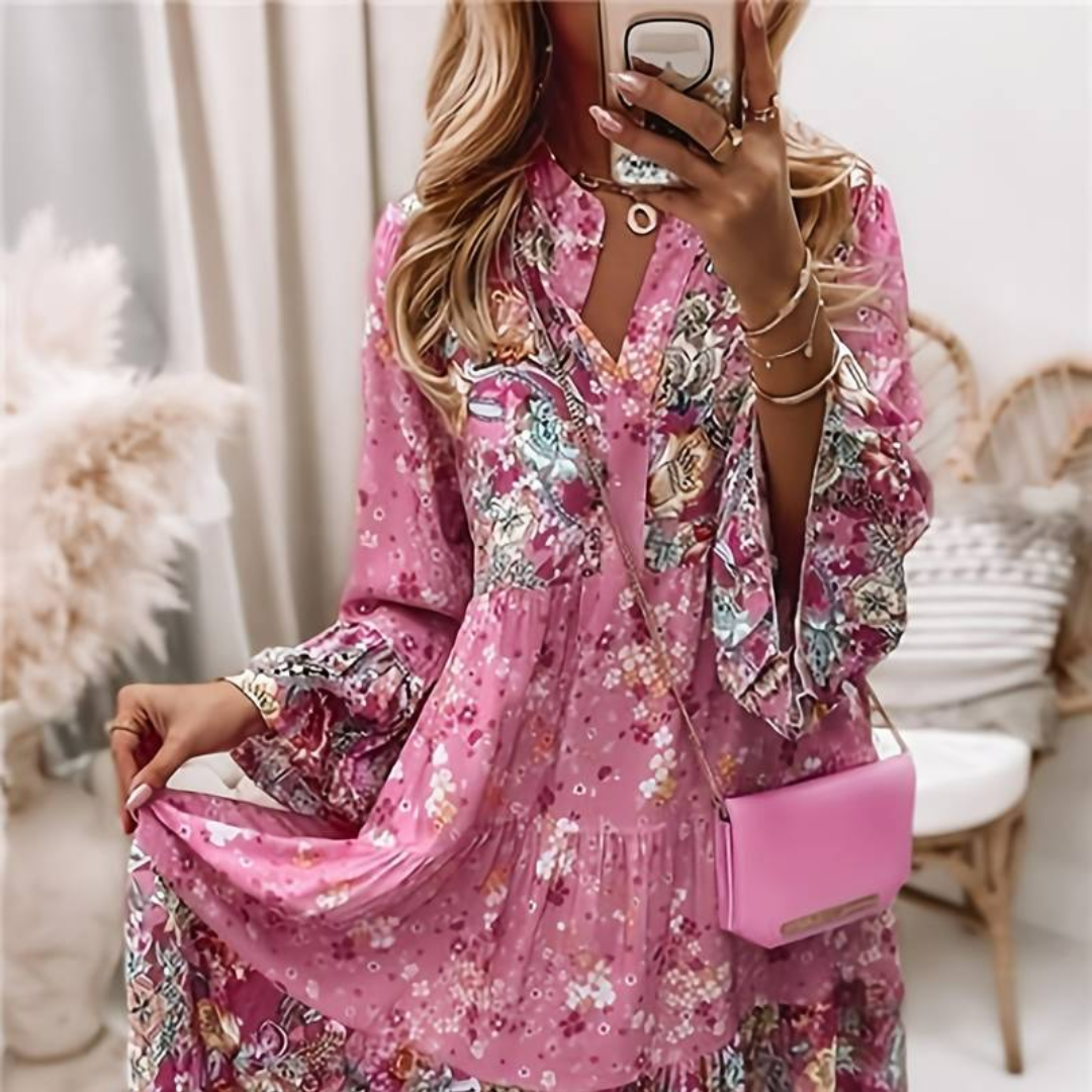 Eira - Bedrucktes Boho-Kleid