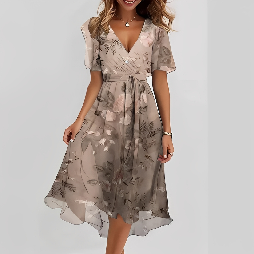 Mina │ Minimalistisches, fließendes Kleid