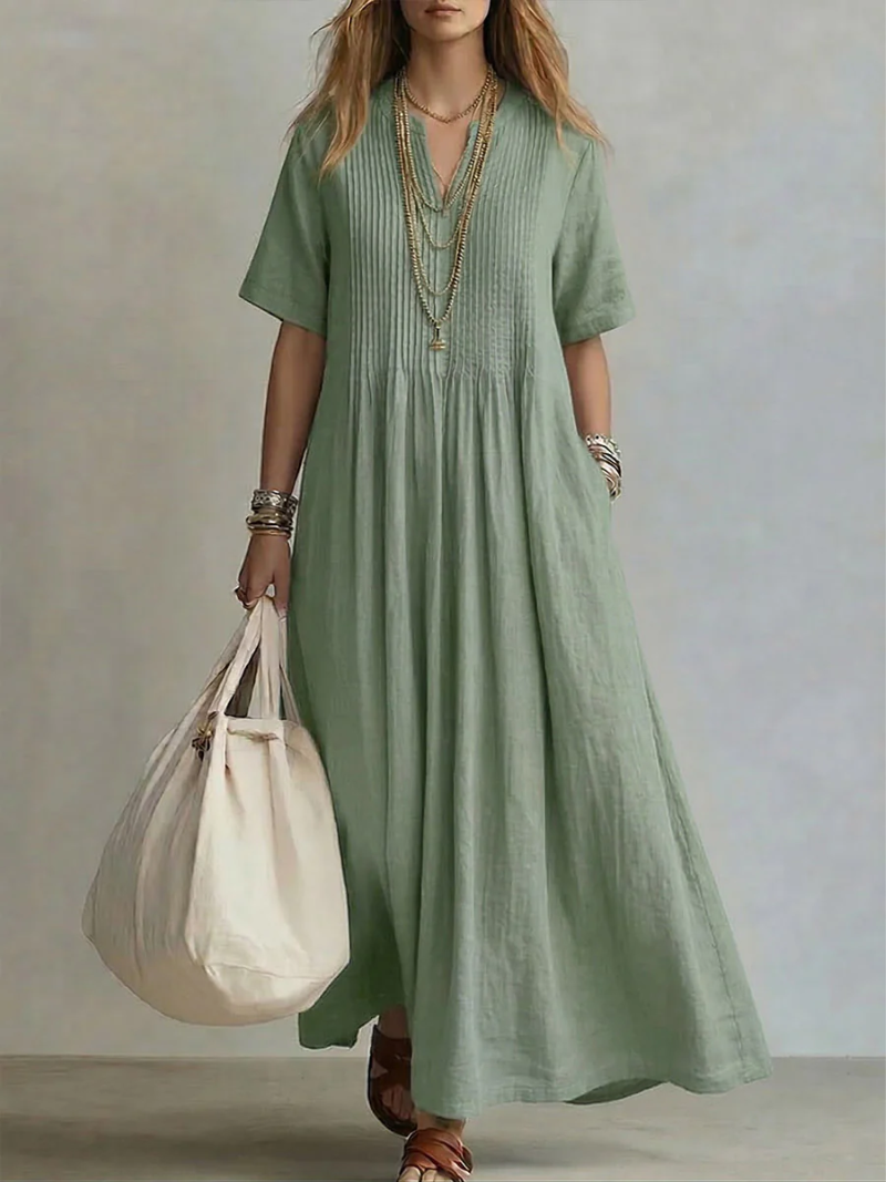 Betsie │ Elegantes Kleid mit V-Ausschnitt