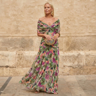 Kelsey | Elegantes Buntes Kleid