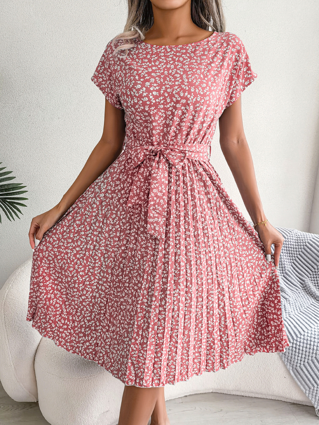 Brianna | Elegantes und lässiges Plisseekleid