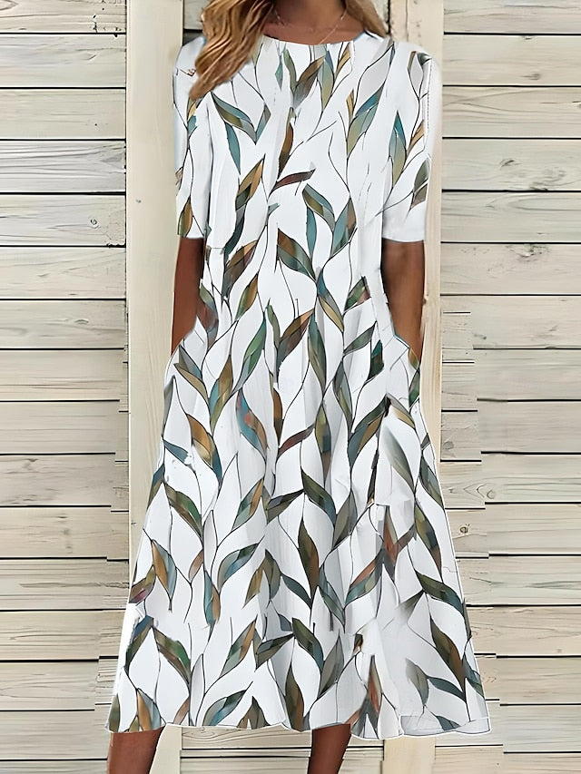 Selia | Lässiges Kleid mit Blumenmuster