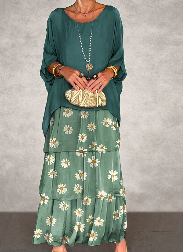 Vittoria | Göttliches Rüschen Maxikleid